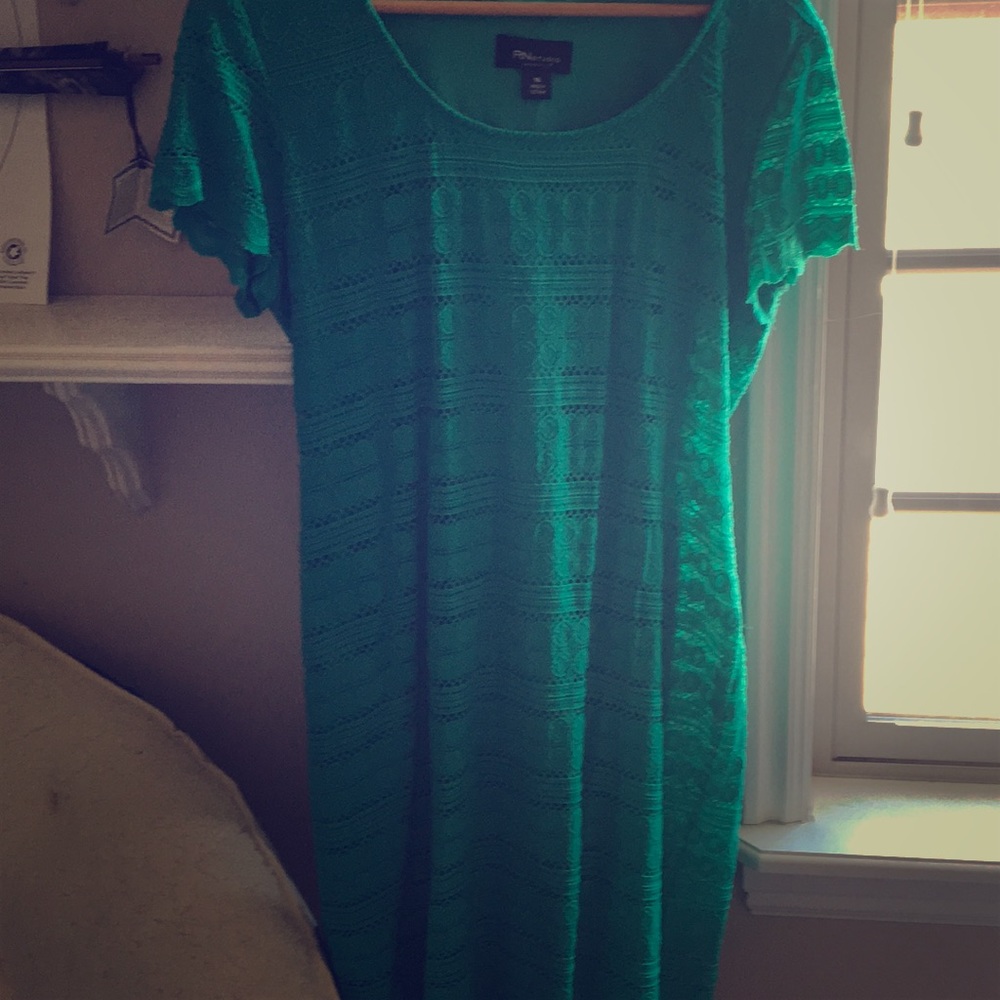 Green cotton dress